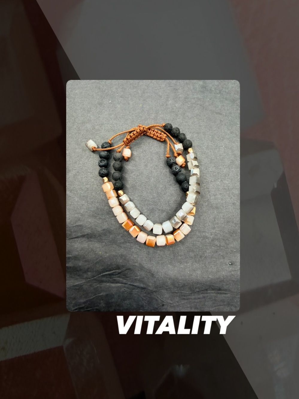 EUC Vitality Glass Diffuser Bracelet Set